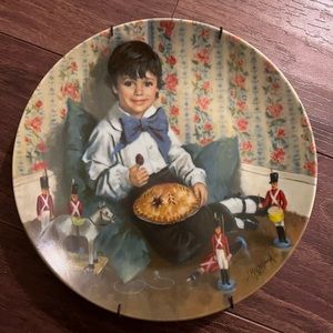 - 1986 Reco Little Jack Horner Collectors Plate From The Mother Goose Series